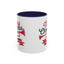 Christmas Mug - Red & Green Text Trumpet