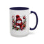 Christmas Mug - Burgundy Snowman