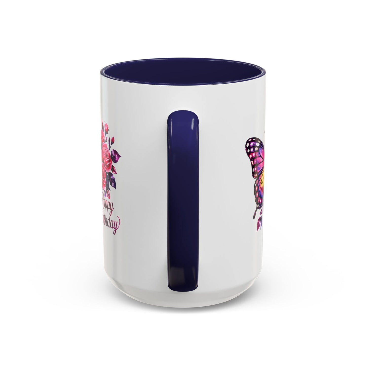 Birthday Mug - Butterfly Flowers