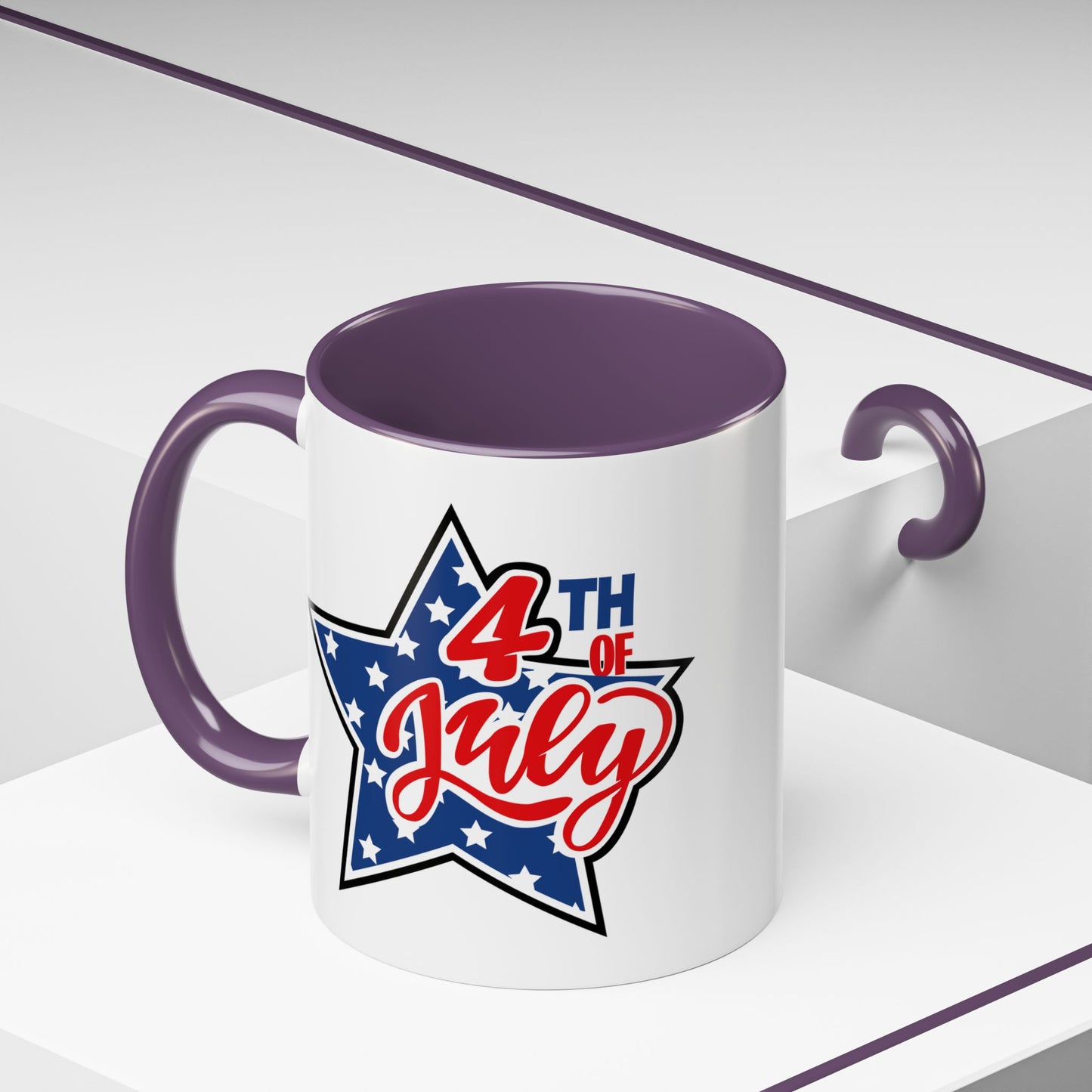 4th of July Mug - 4th of July Star Flag