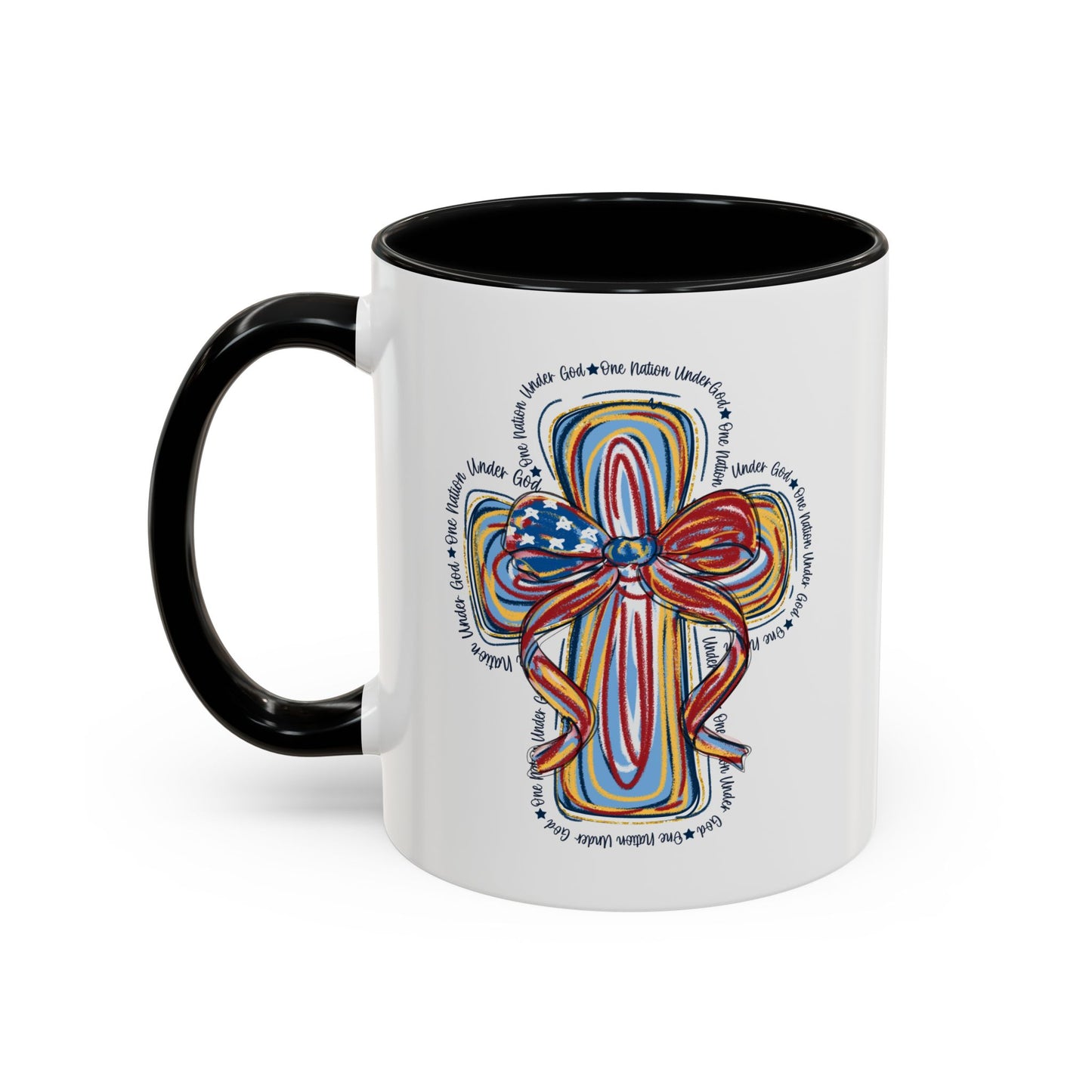 4th of July Mug - Christian Cross Bow