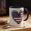 4th of July - Heart Flag