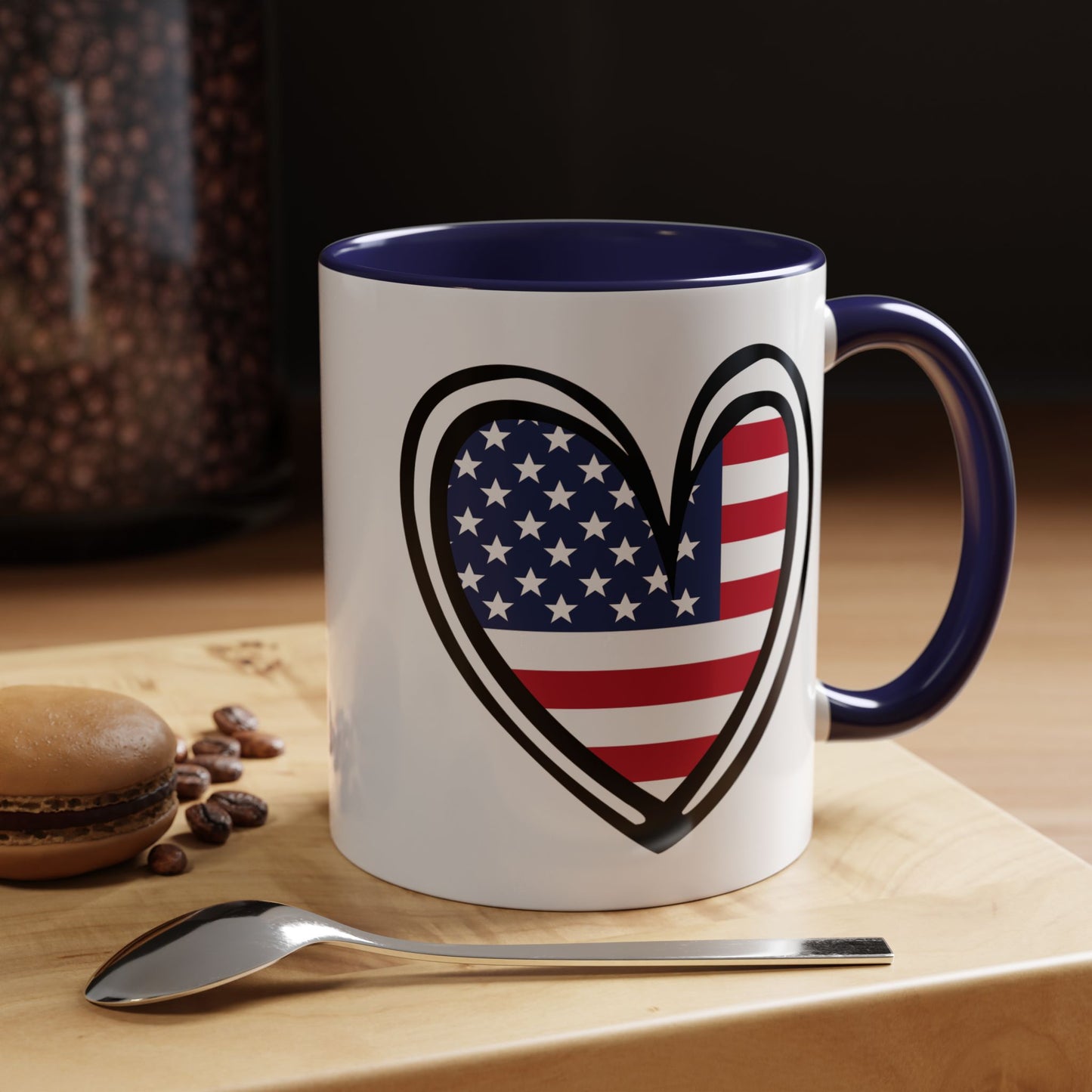 4th of July - Heart Flag