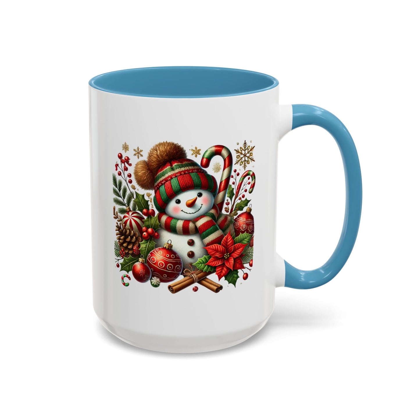 Christmas Mug - Red and Green Snowman 2
