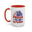 4th of July Mug - Proud to Be a Veteran Sunflower
