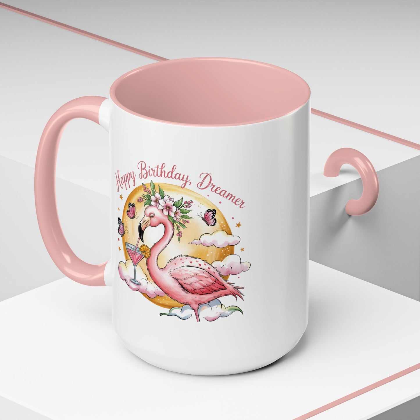 Birthday Mug - Pink Flamingo
