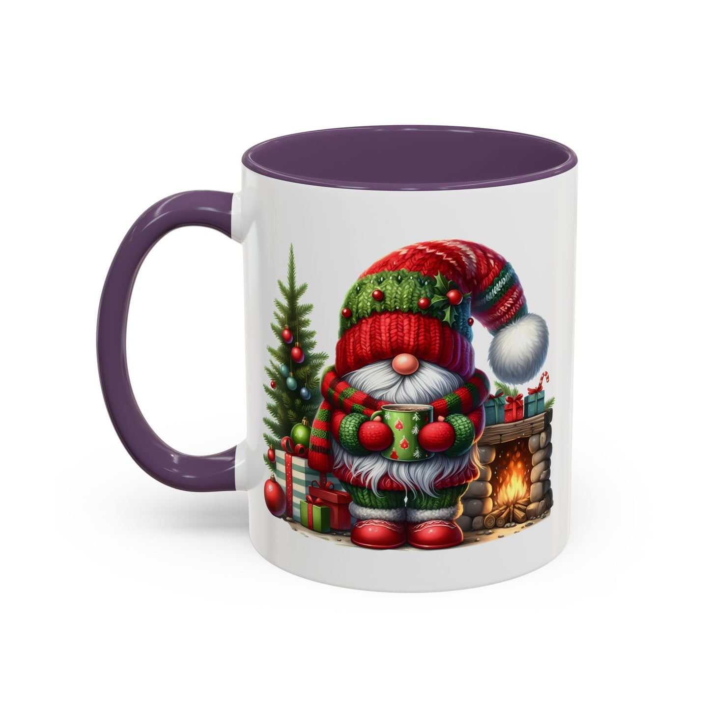 Christmas Mug - Gnome Fireplace