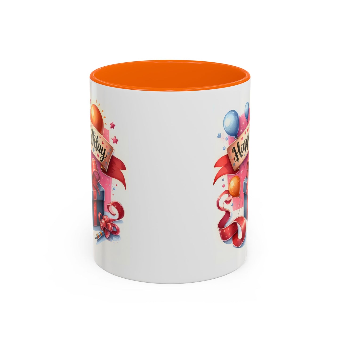 Birthday Mug - Present Pen Balloons
