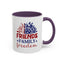 4th of July Mug - Friends Family Freedom Sunflower