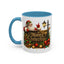 Christmas Mug - Merry Christmas Gold Text Santa Point Ornaments