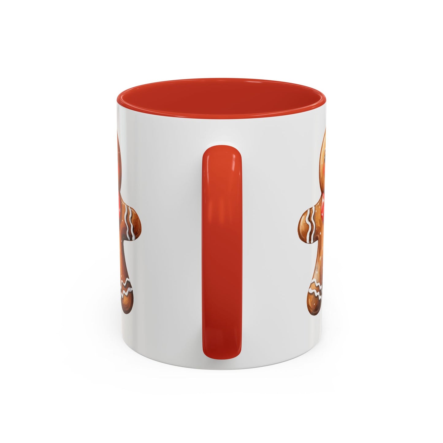 Christmas Mug - Gingerbread Man Red Bow