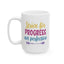 Motivation Mug - Strive For Progress Not Perfection Sticker