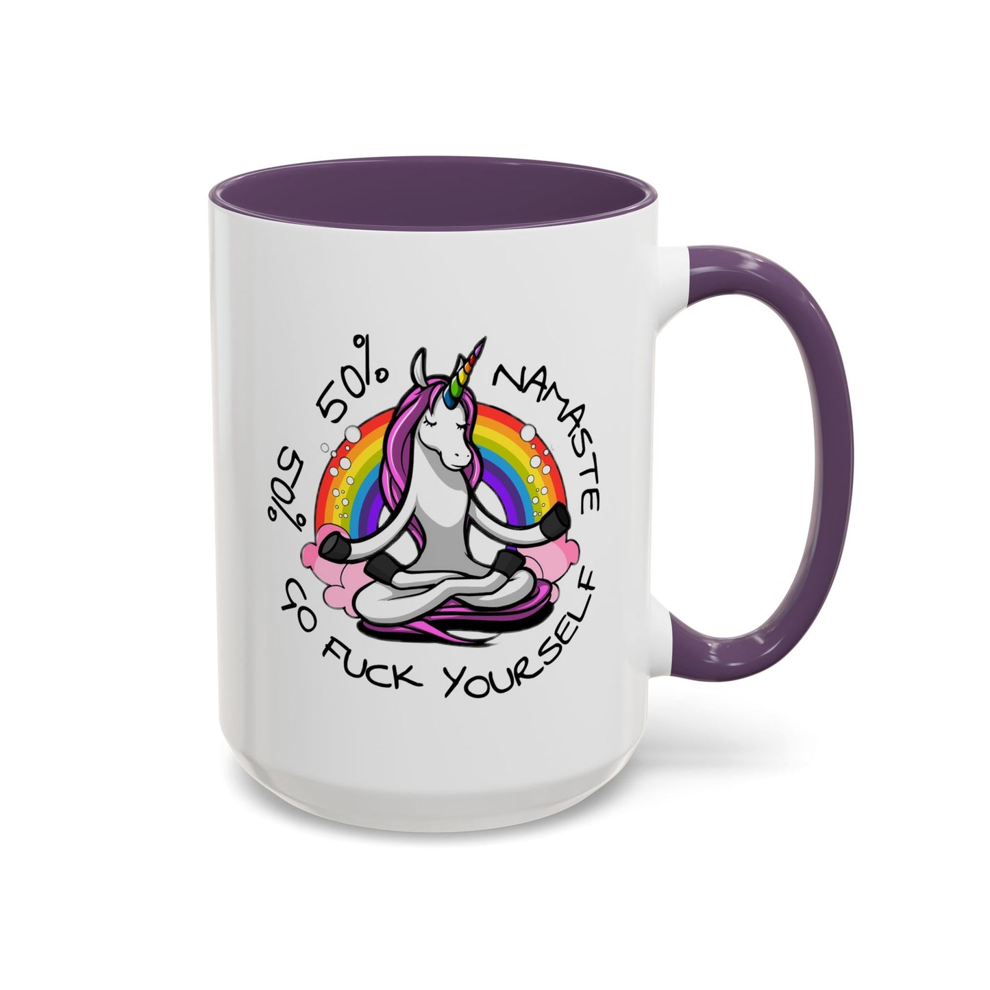 Adult Mug - 50% Namaste 50% Go Fuck Yourself
