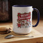 Christmas Mug - Merry Christmas White Text Reindeer Snowmen Penguin