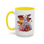 Christmas Mug - Snowman Tree Presents Fireplace