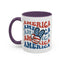 4th of July Mug - America peace Sign