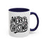 Christmas Mug - Merry Christmas Black Text Mistletoe