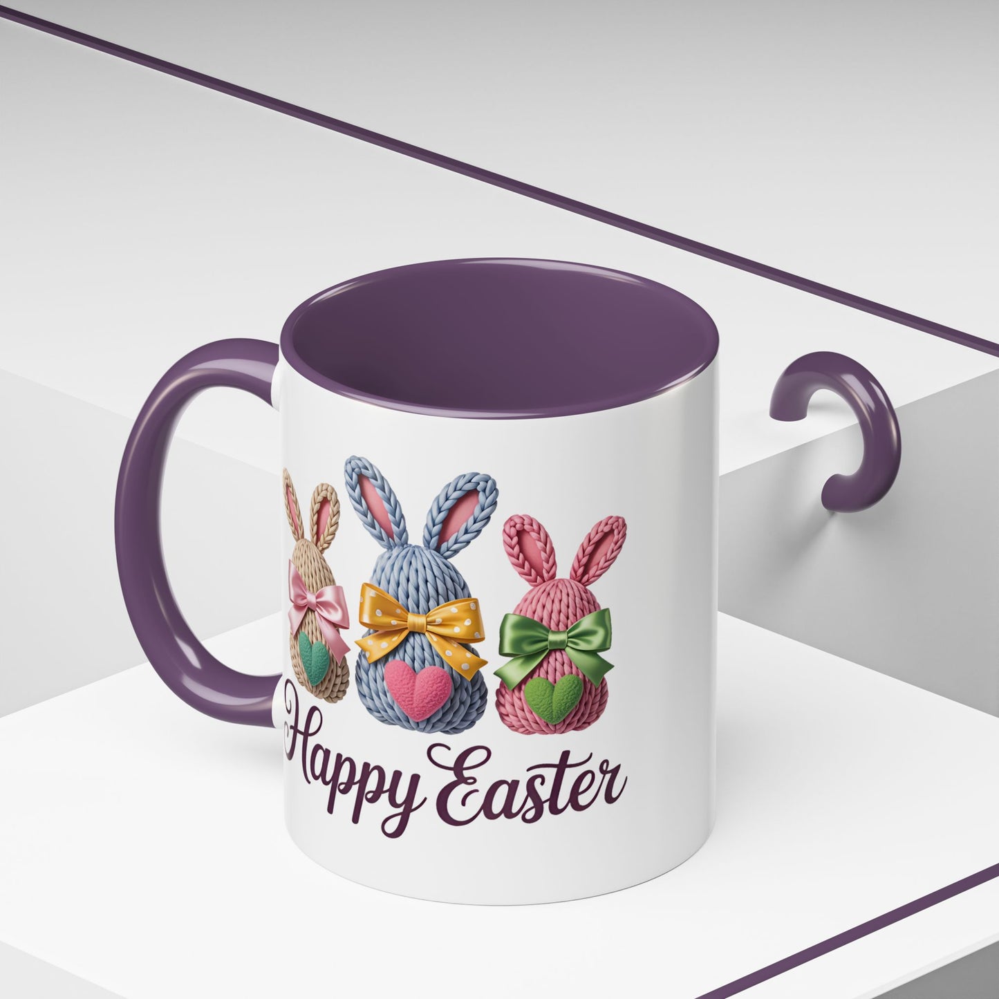 Easter Mug - Yarn Bunnies