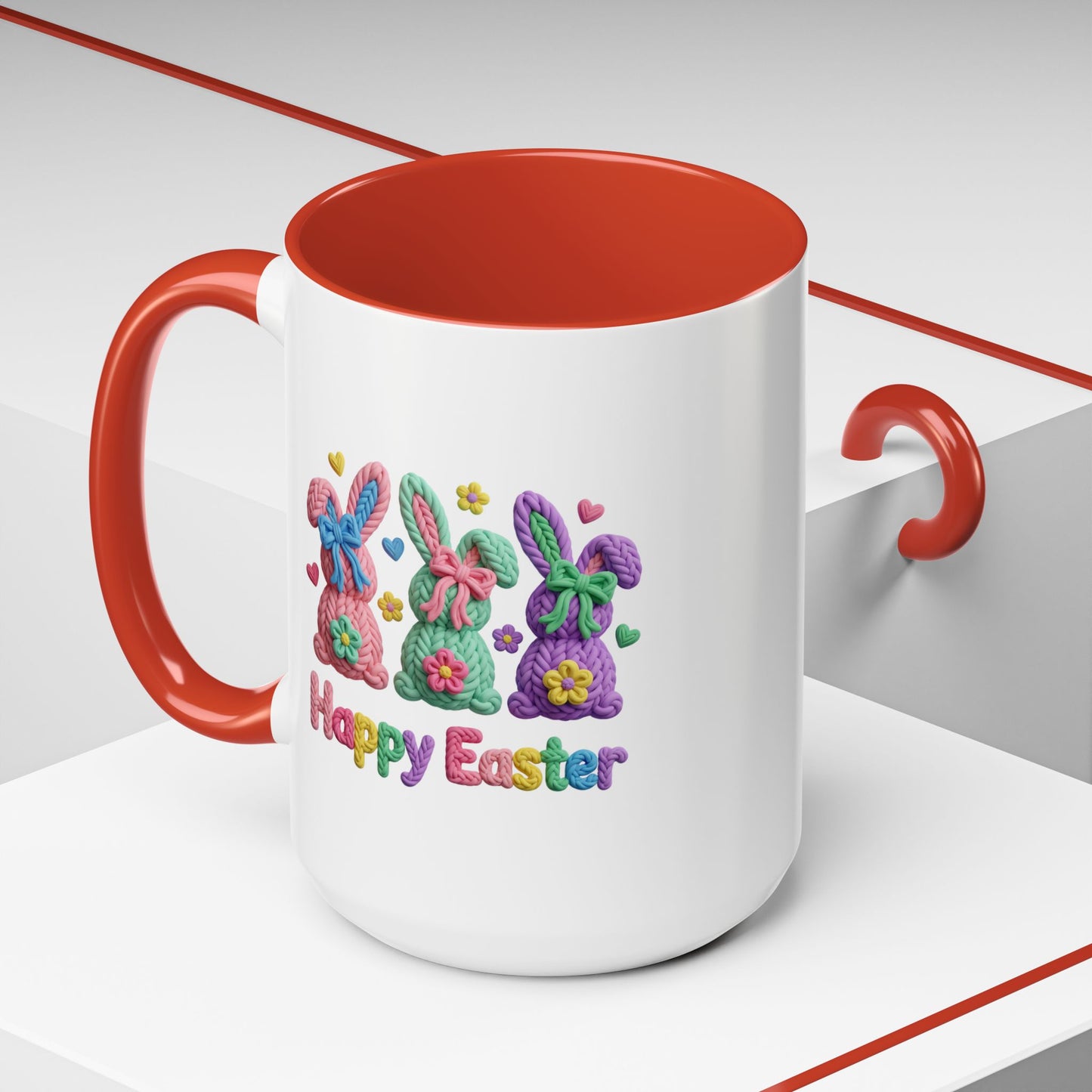 Easter Mug - Crochet Bunnies