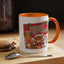 Christmas Mug - Green Text Red Banner Reindeer Bear Penguin