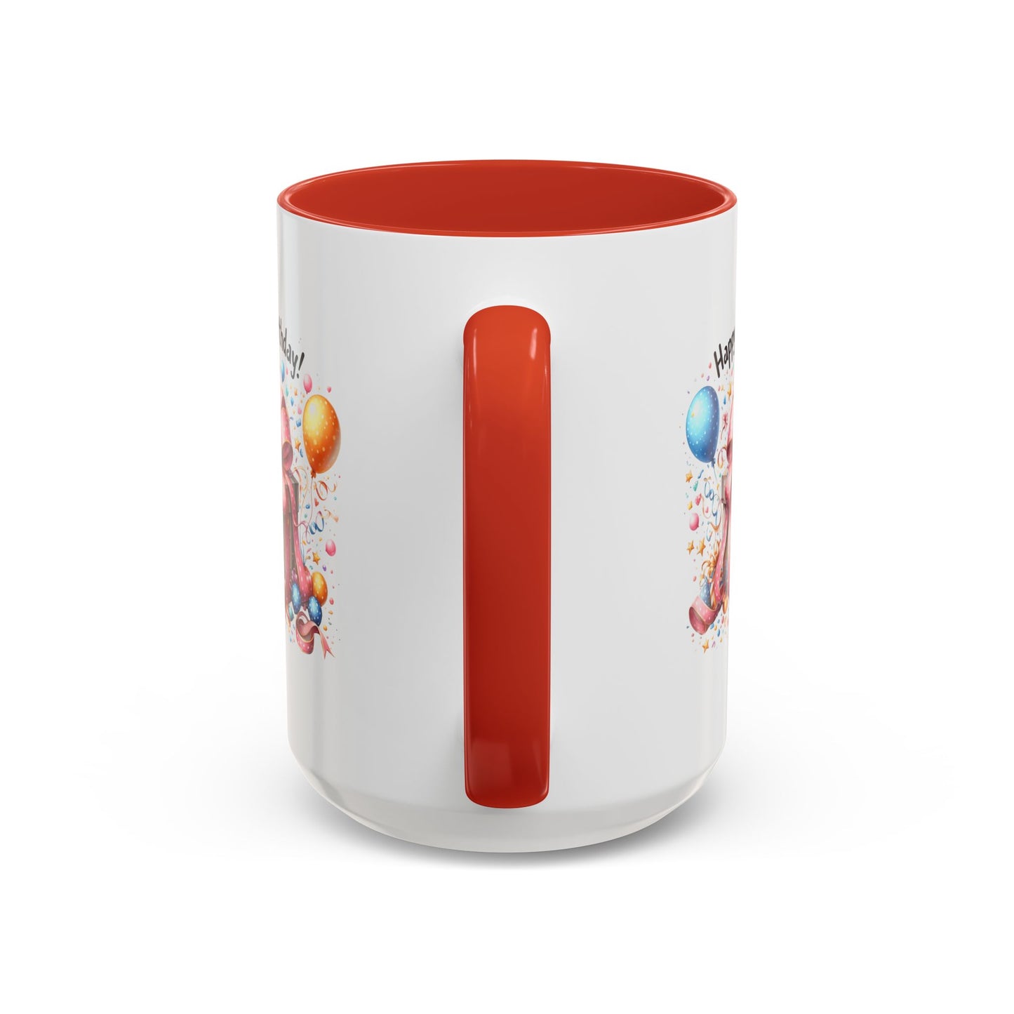 Birthday Mug - Happy Birthday Pink Ribbon Present