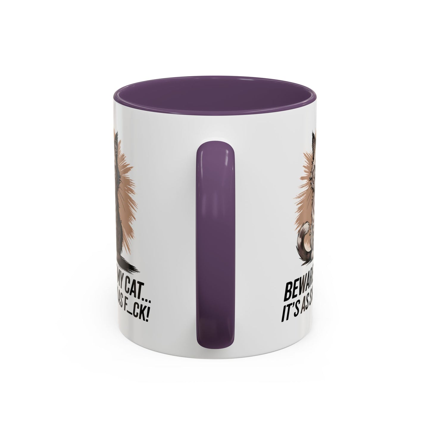 Humor Mug - Beware of My Cat