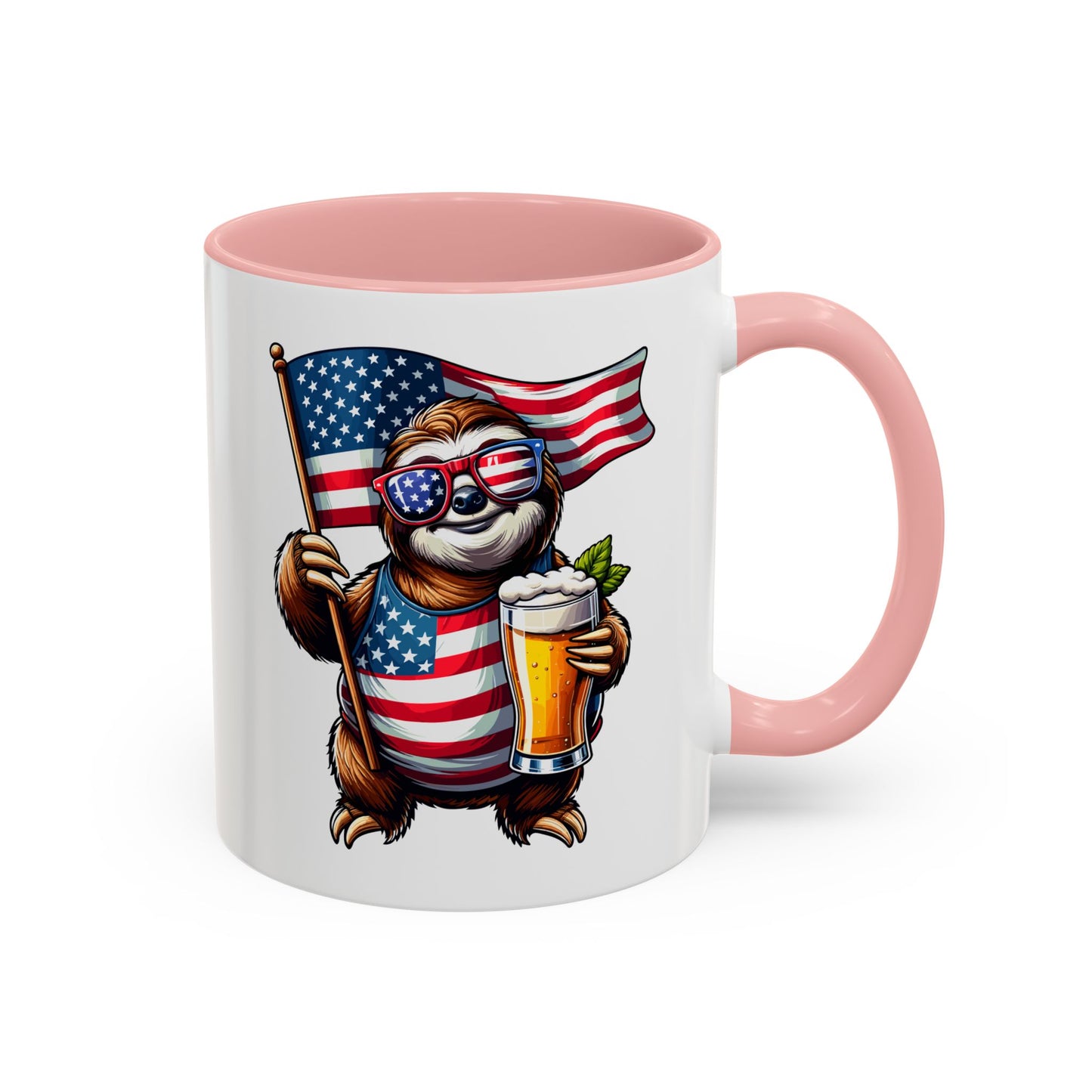4th of July Mug - Merica Sloth