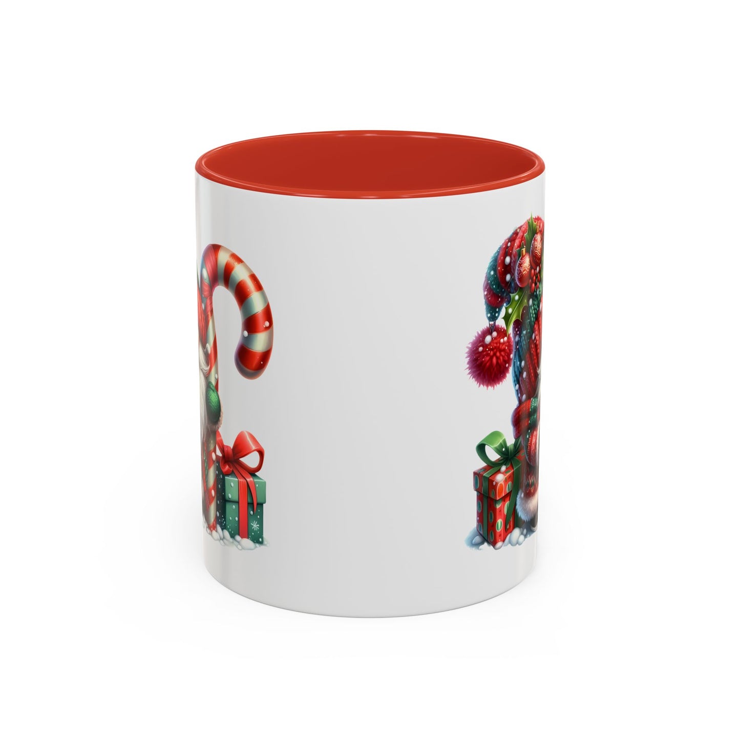 Christmas Mug - Gnome Candy Cane and Presents