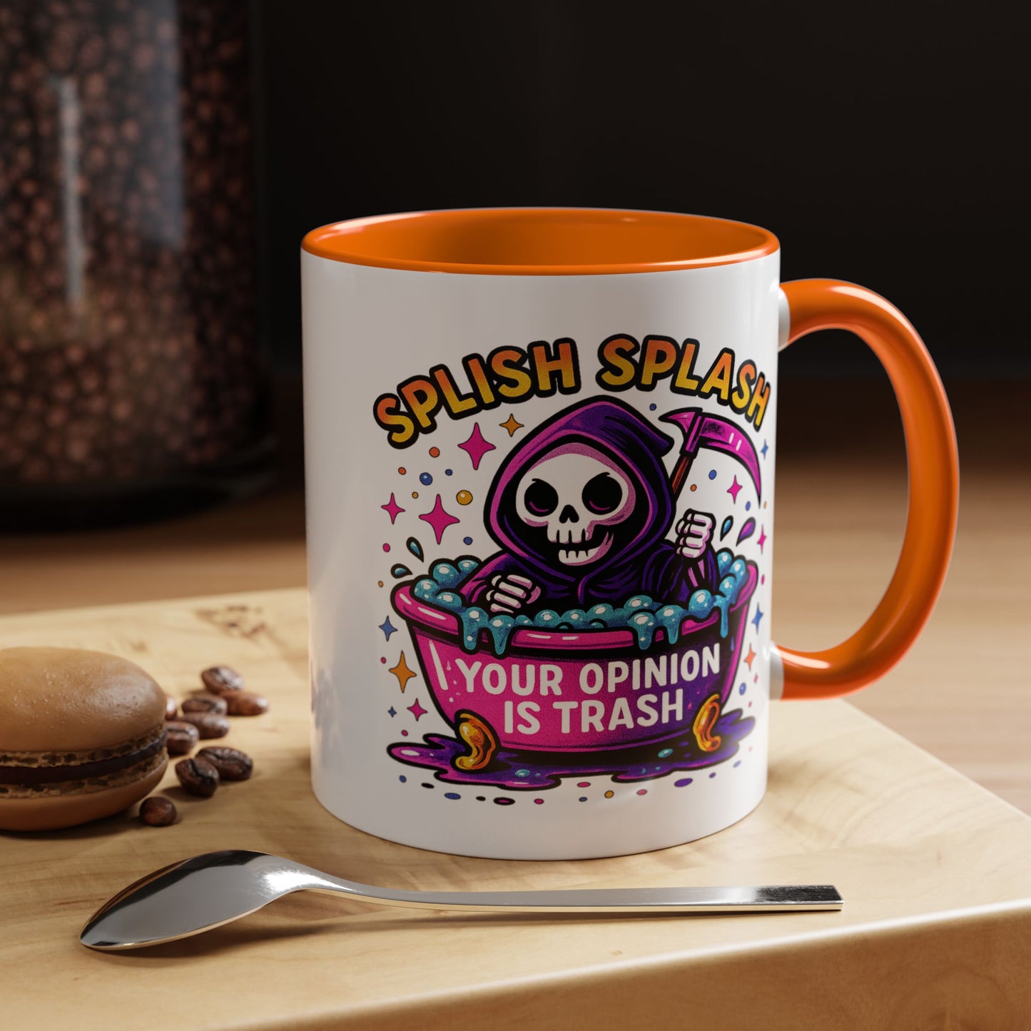 Humor Mug - Splish Splash Your Opinion is Trash