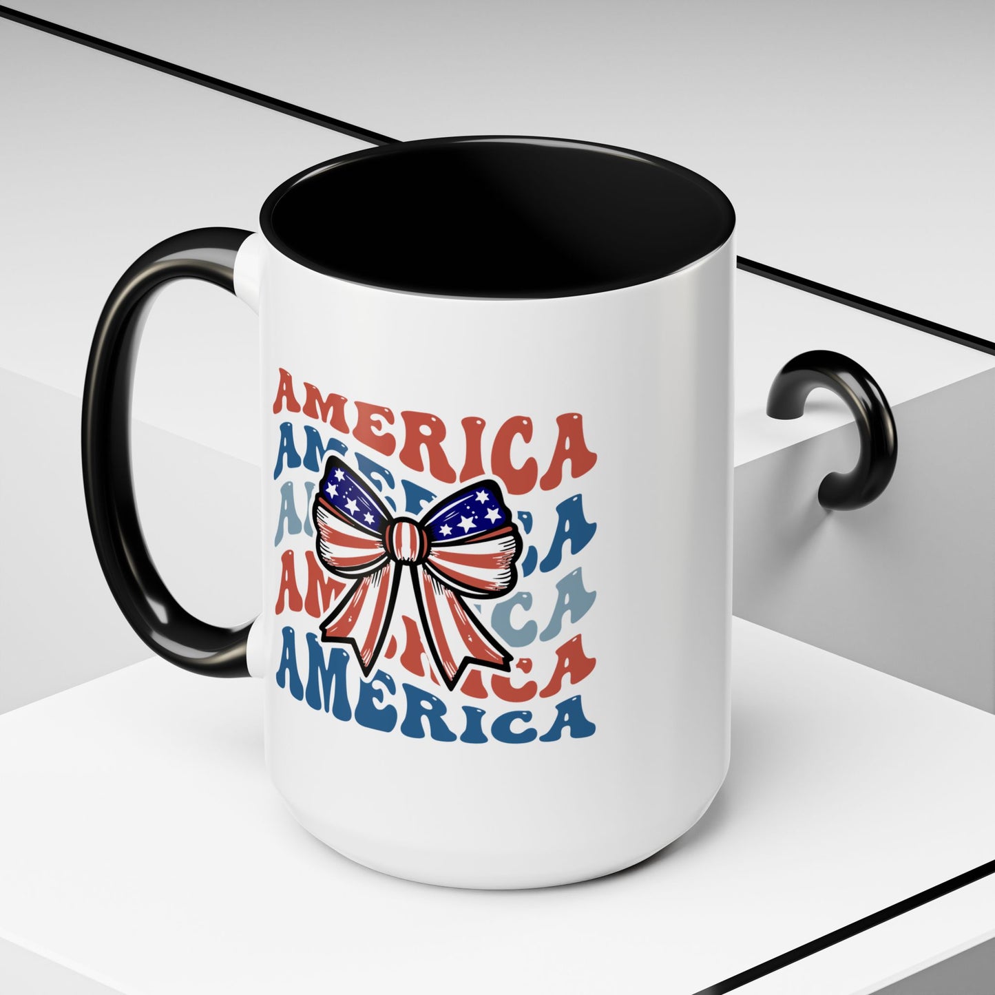 4th of July Mug - America Bow