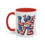 4th of July Mug - Animal Love USA Flag