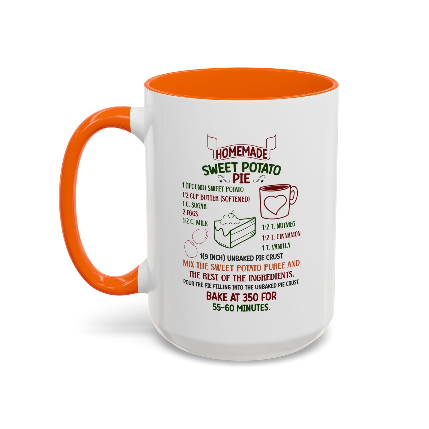 Christmas Mug - Homemade Sweet Potato Pie Recipe