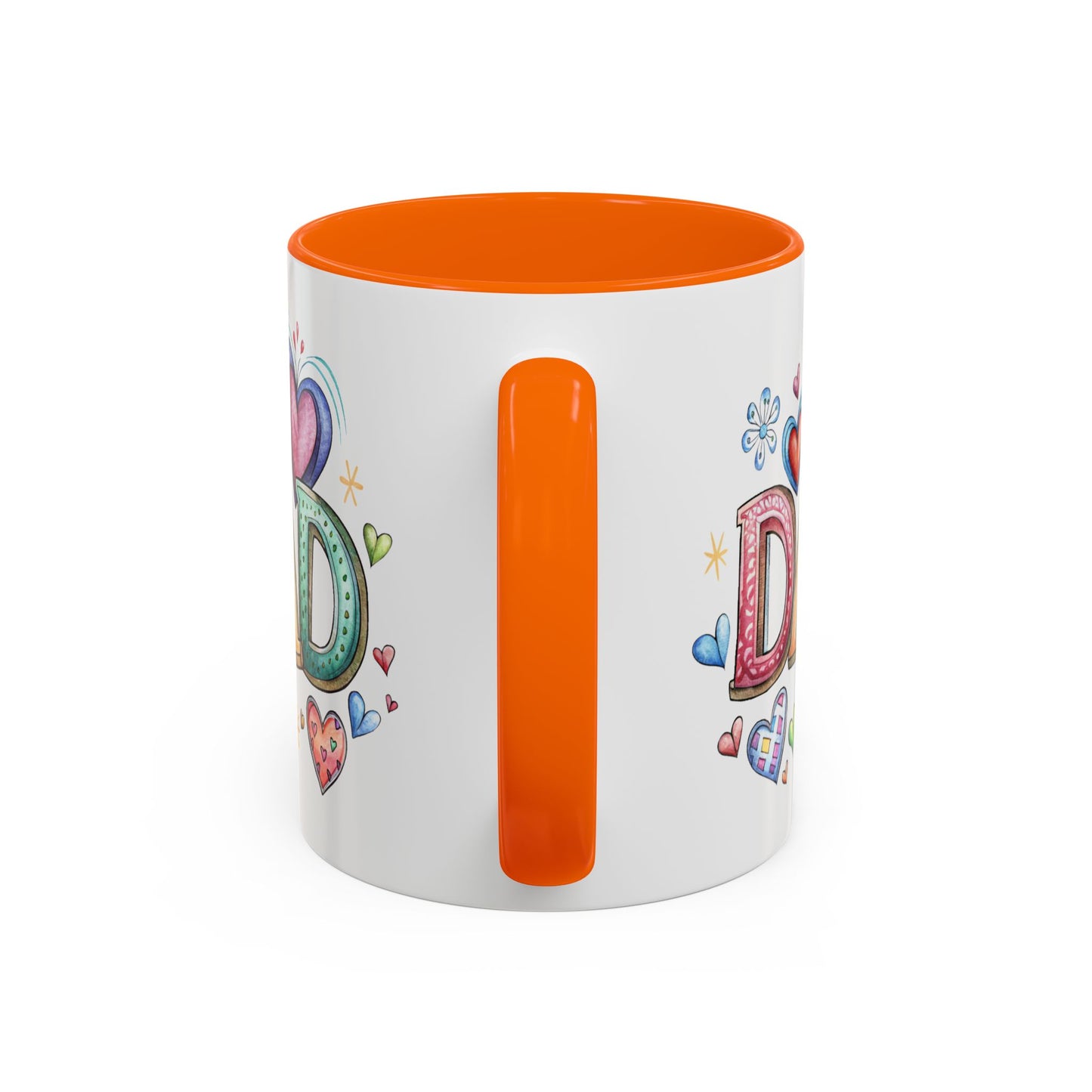 Father's Day Mug - Dad Hearts