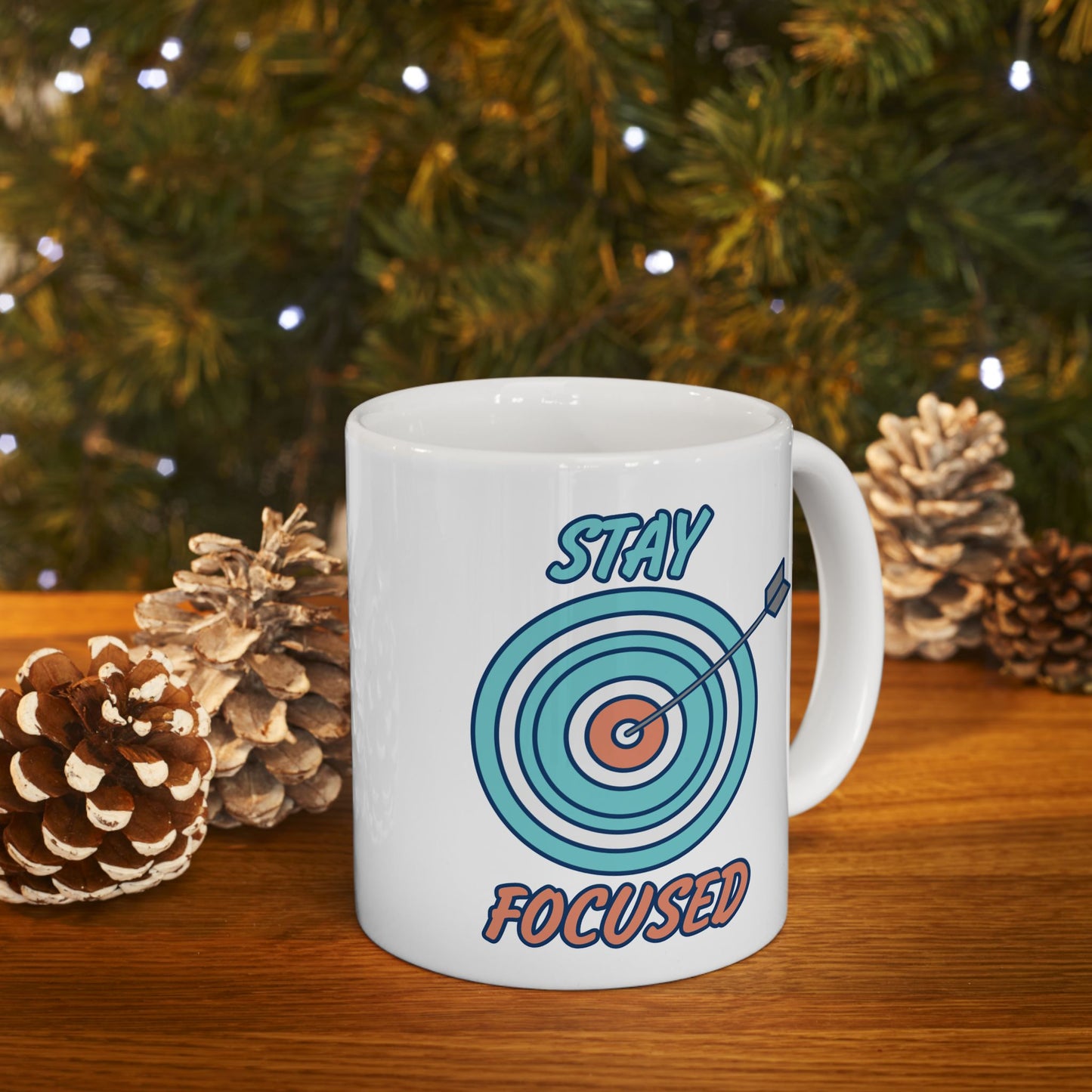 Motivation Mug - Stay Focused Arrow
