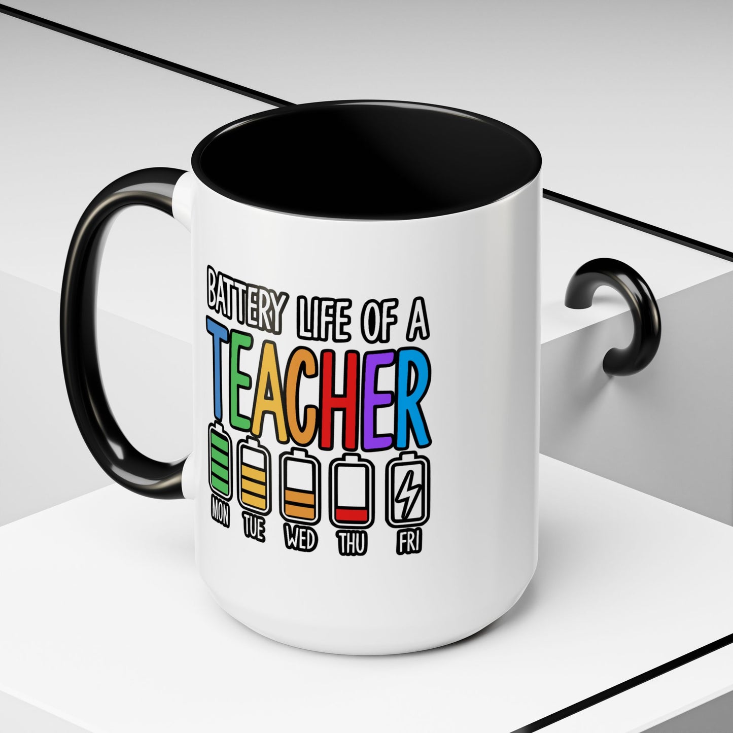 Office Mug - Battery Life of a Teacher