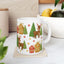 Chistmas Mug -  Reindeer Trees and House Wrap