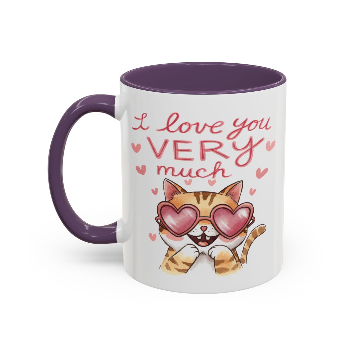 Anniversary Mug - I love You Very Much Cat
