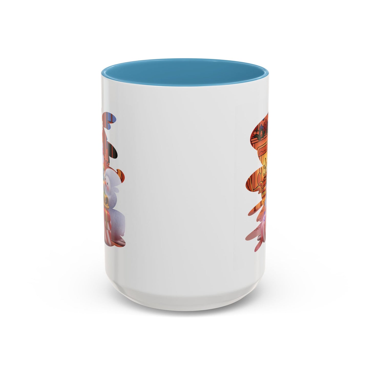 Christmas Mug - Snowman Tree Presents Fireplace