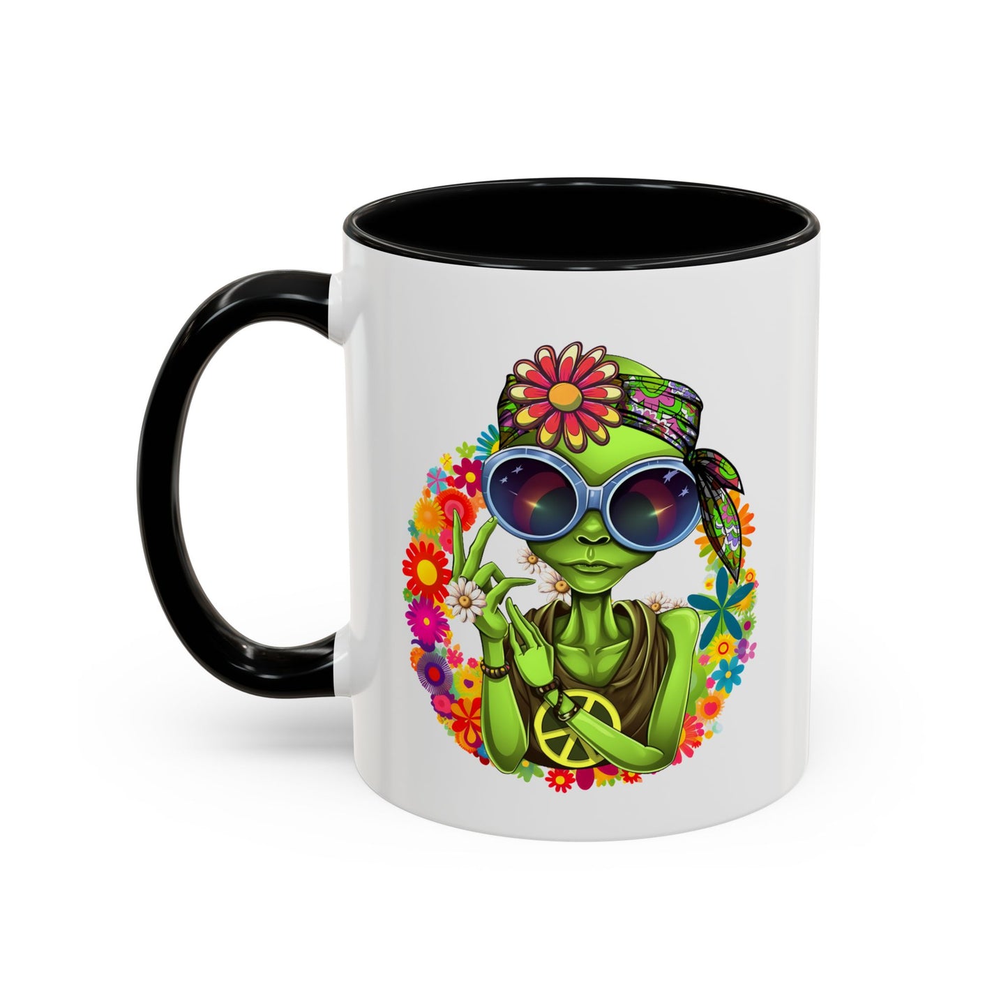 Alien Mug - Peace Hippy Alien