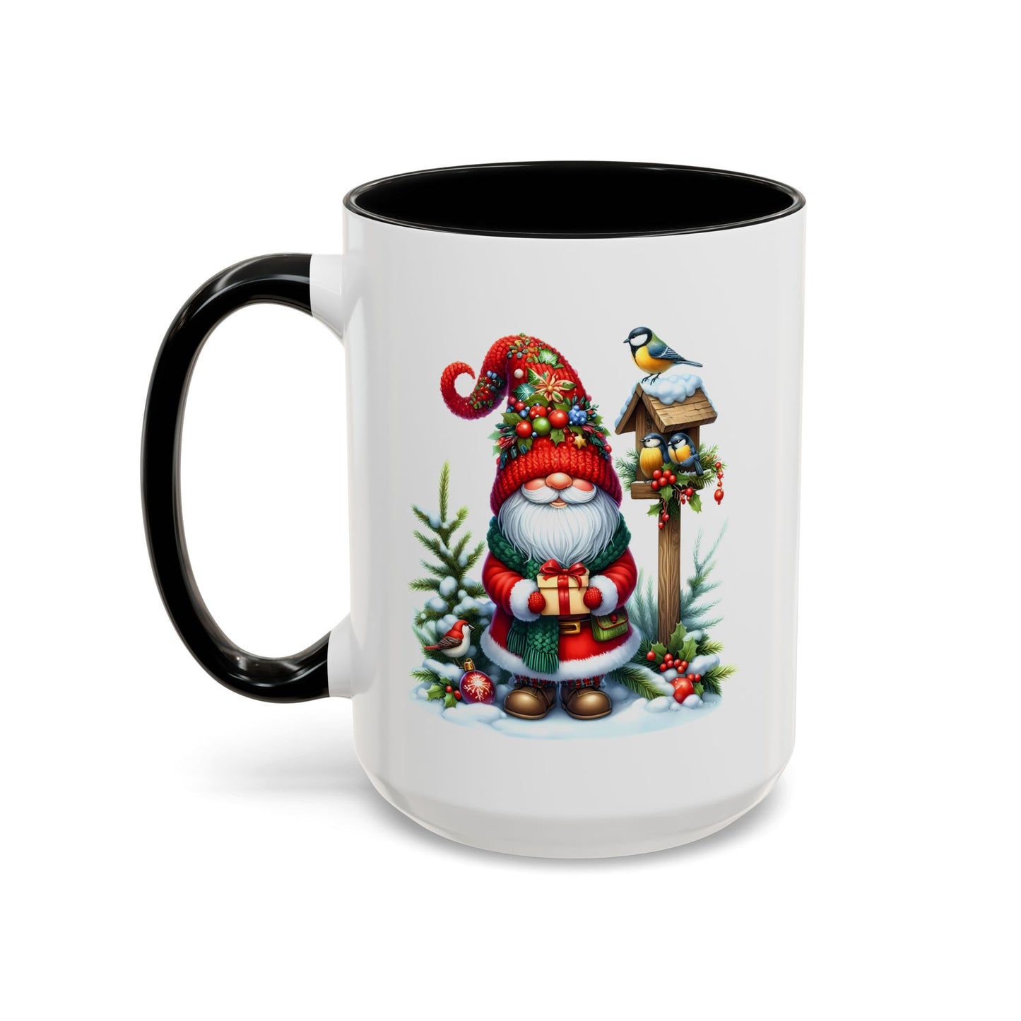 Christmas Mug - Gnome and Birds