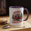 Christmas Mug - Merry Christmas Red & White Camper