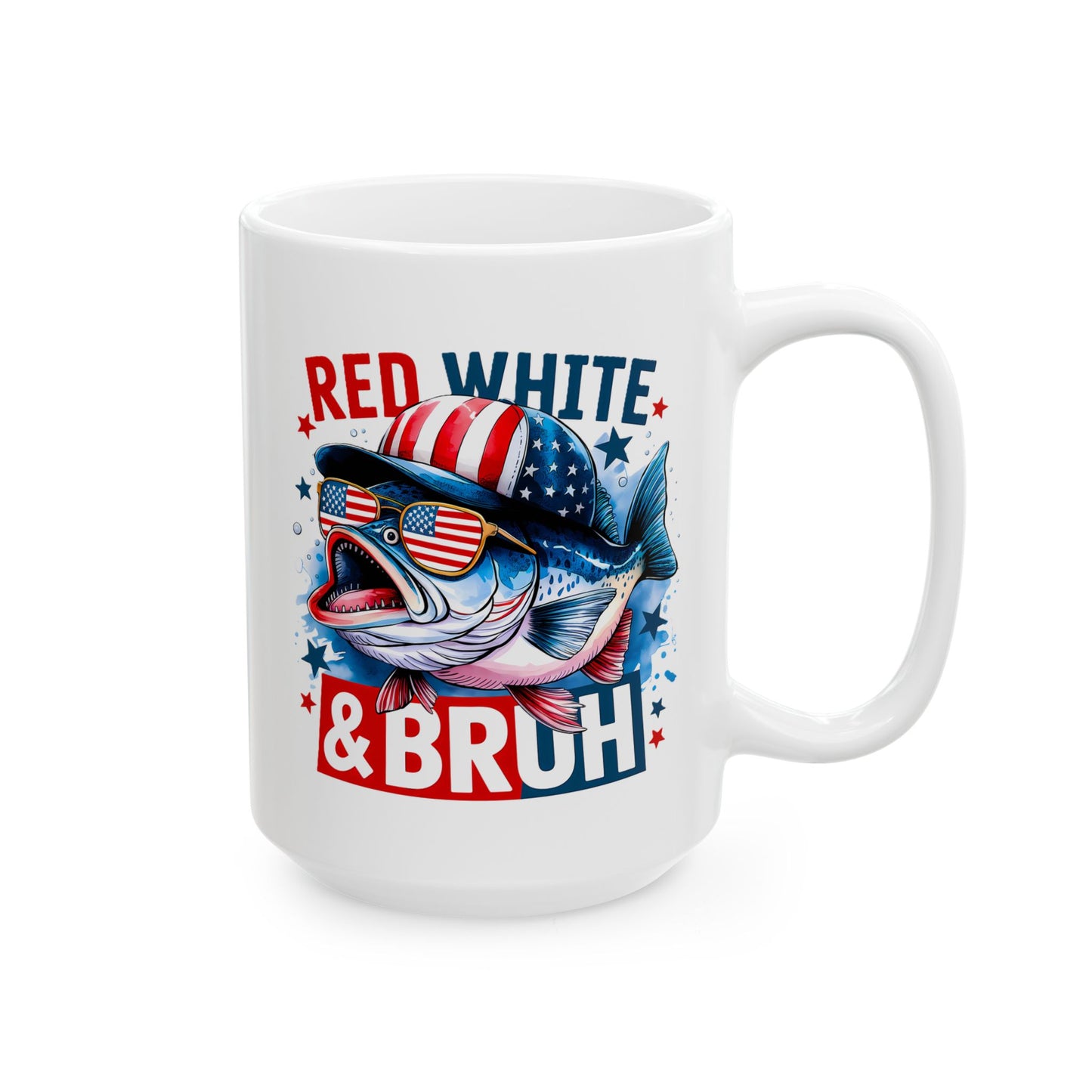 4th of July Mug - Red White & Bruh