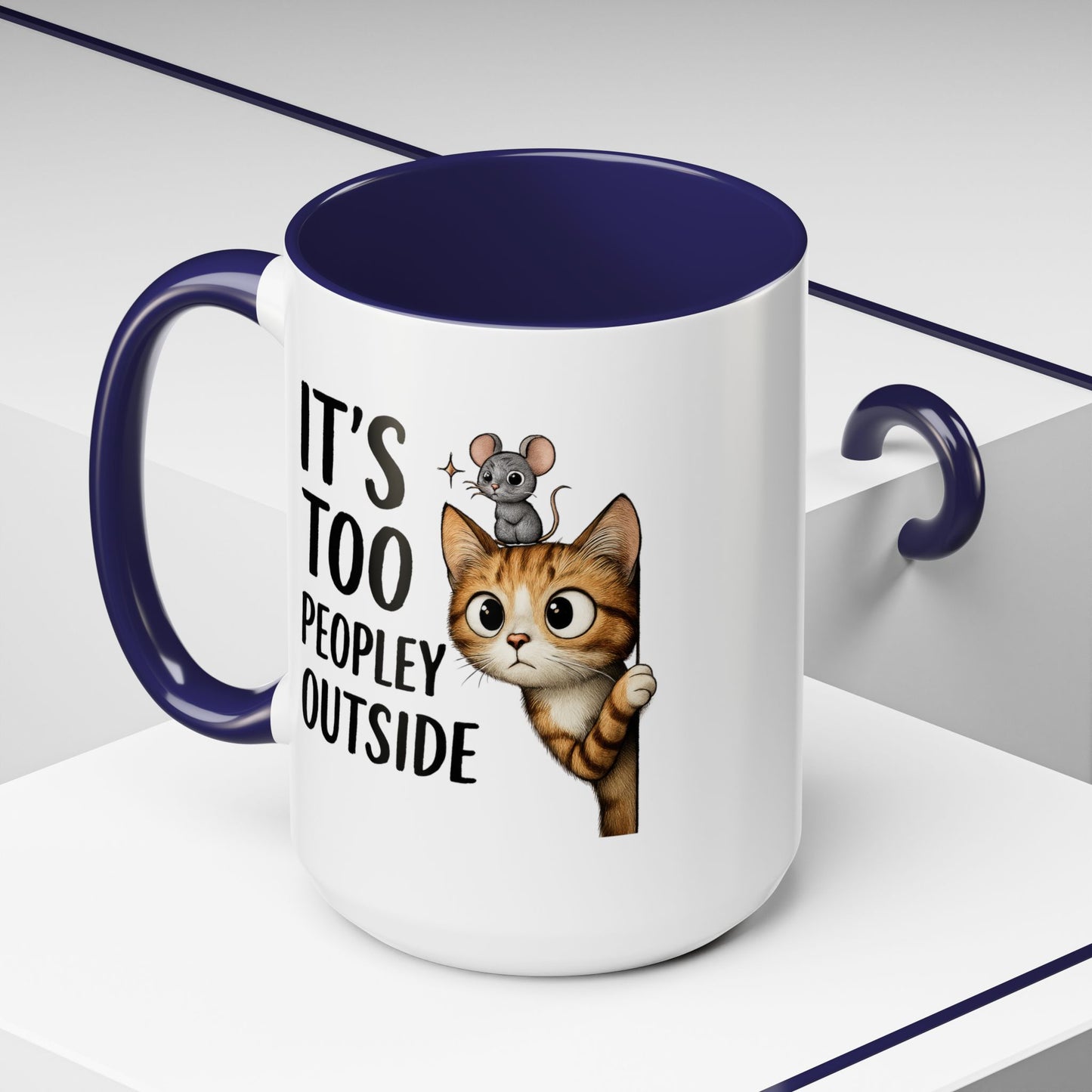 Animal Mug - It's Too Peopley Outside
