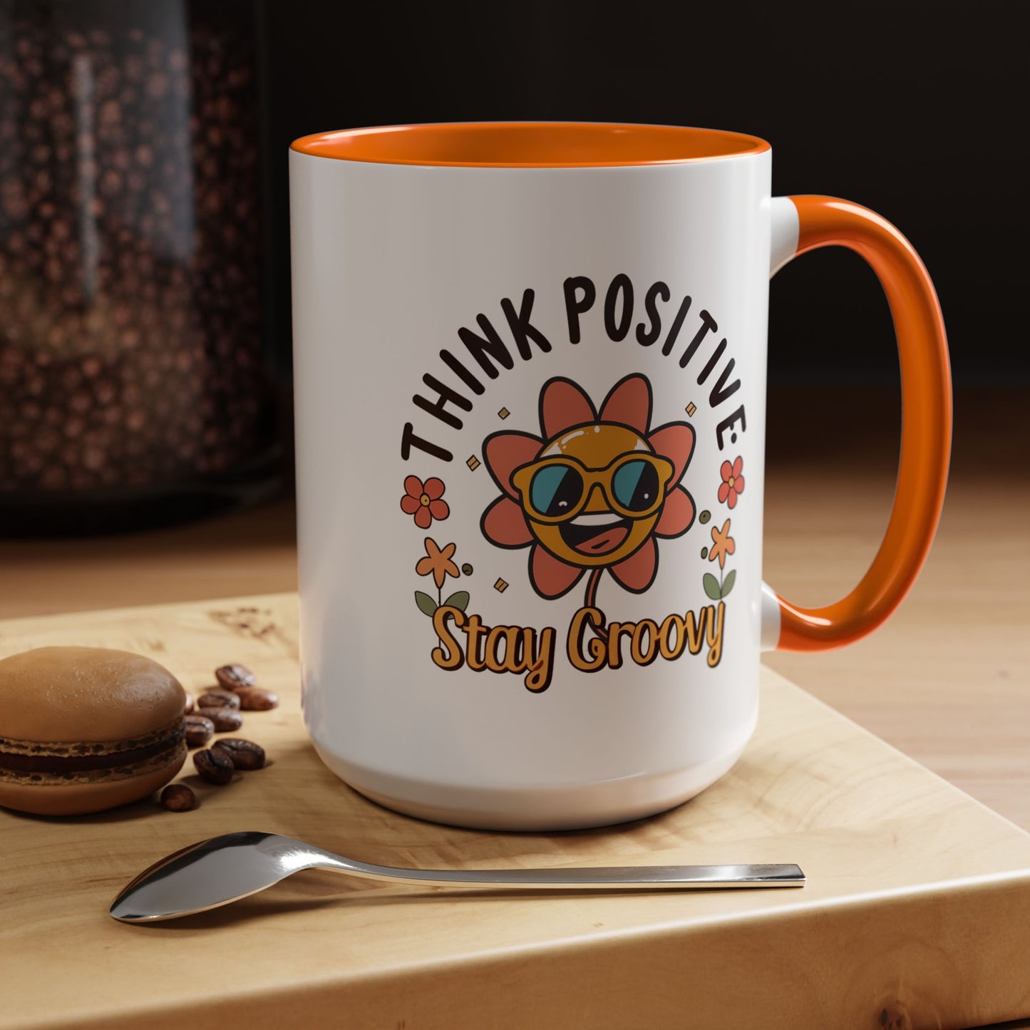 Wellness Mug - Think Positive Stay Groovy