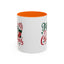 Christmas Mug - Merry Christmas Green & Red Text Star Candy Cane Stocking Snowflake