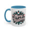 Christmas Mug - Merry Christmas White & Red Embossed Text