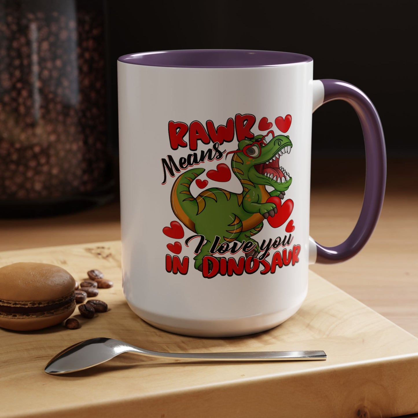 Anniversary Mug - Rawr Means I Love You