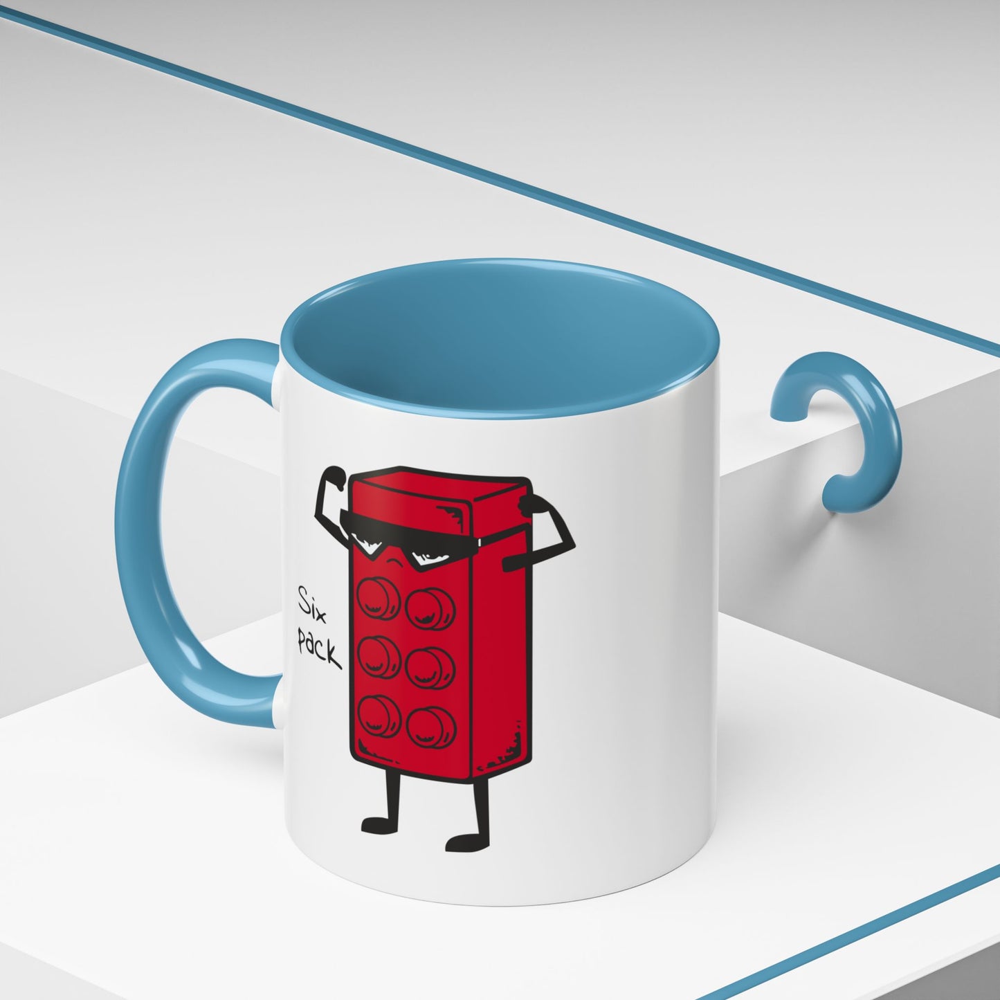 Humor Mug - Six Pack Lego Block