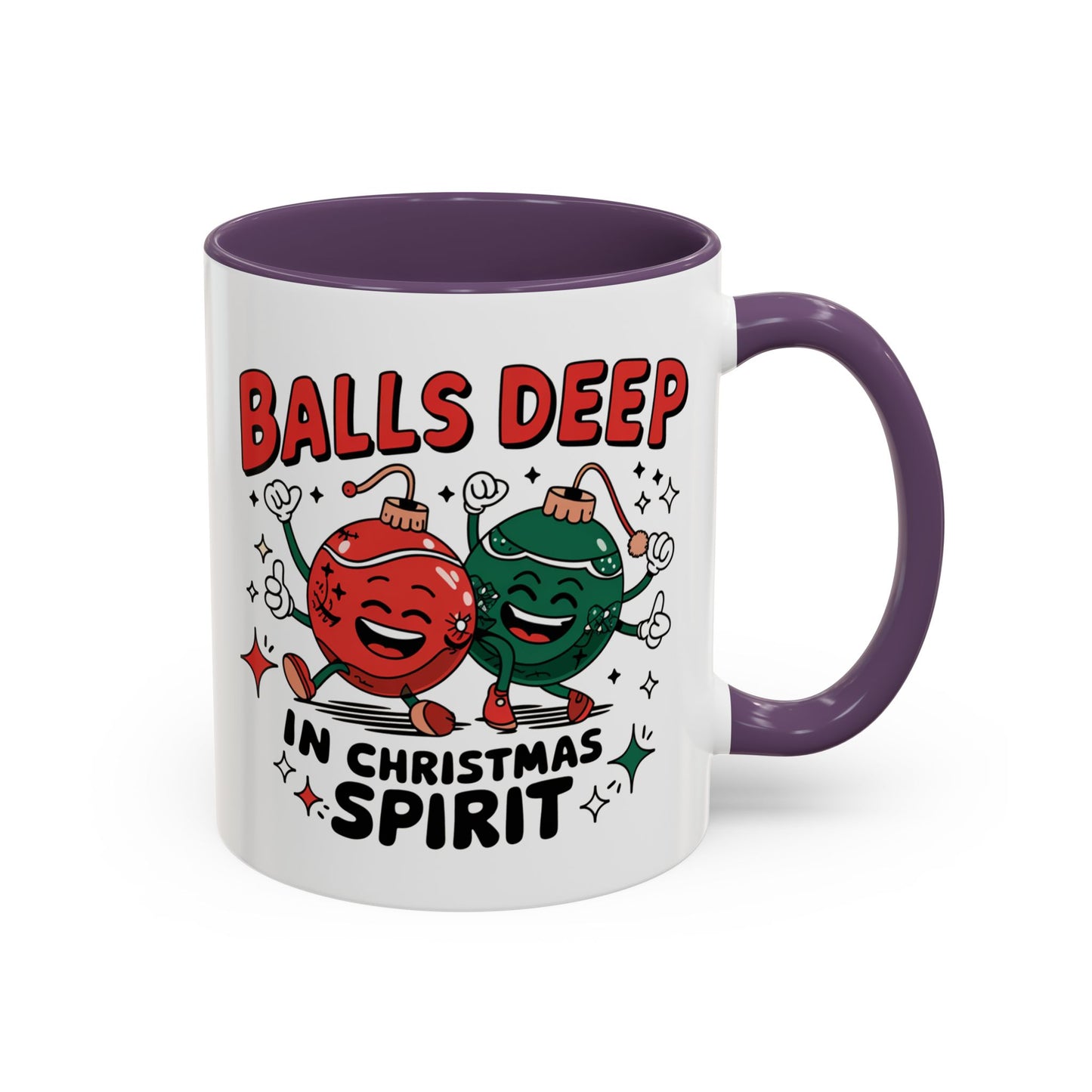 Adult Mug - Balls Deep in Christmas Spirit