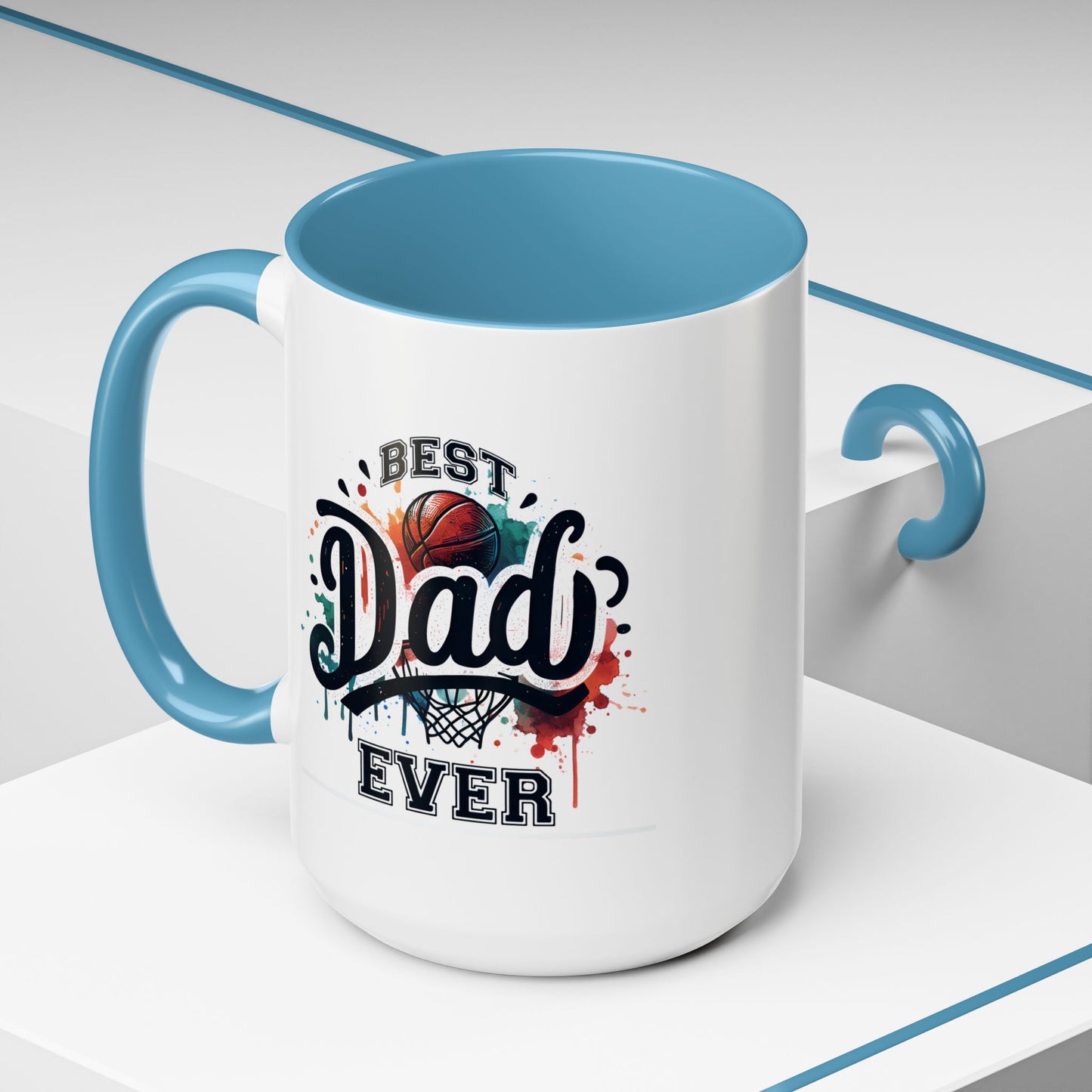 Father's Day Mug - Best Dad Ever Basketball